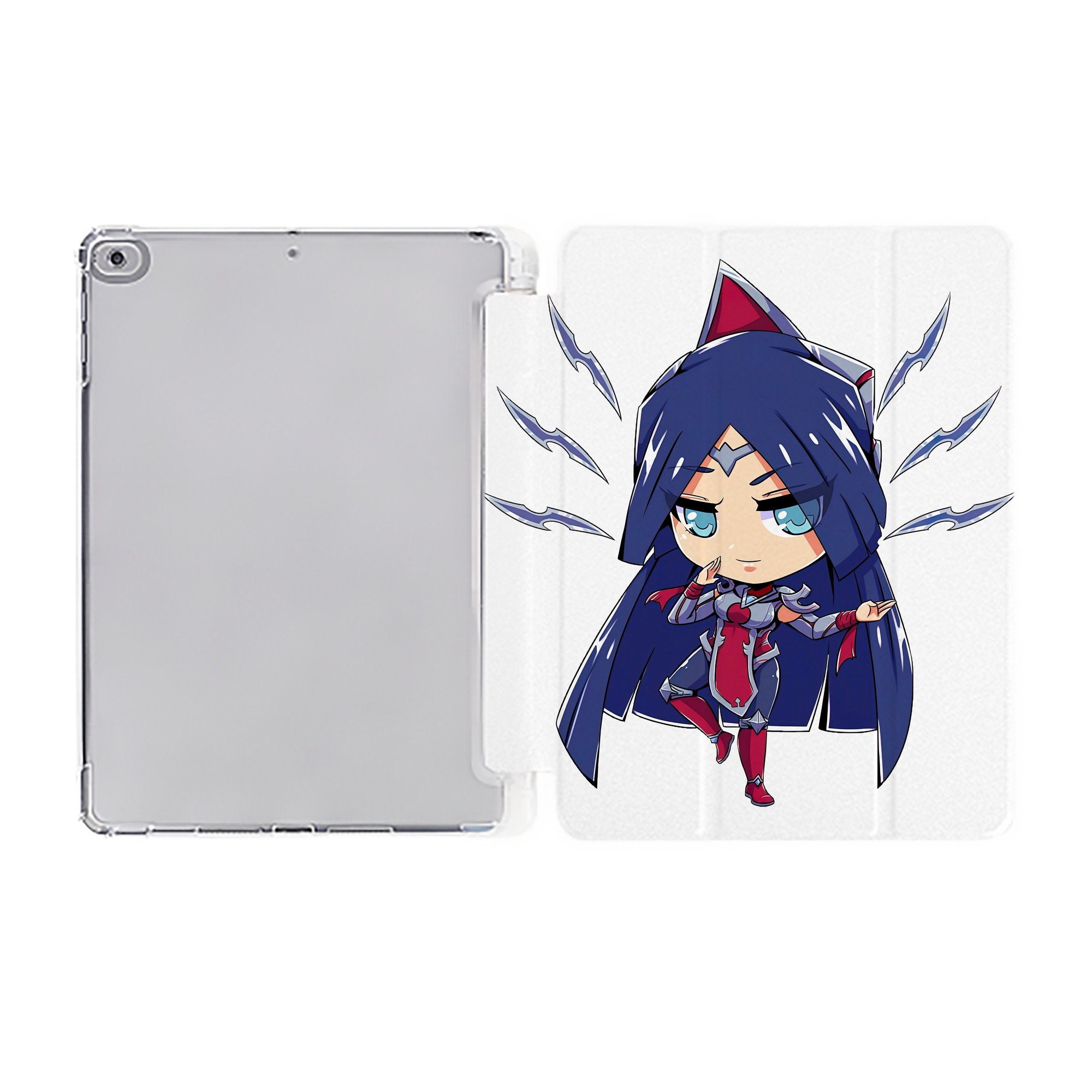 （画像用） リーグ・オブ・レジェンド League of Legends LOL IPad ケース ペン収納付き 三つ折りスタンド PUレザー×シリコン 対応機種9.5/10.5/10.9インチ